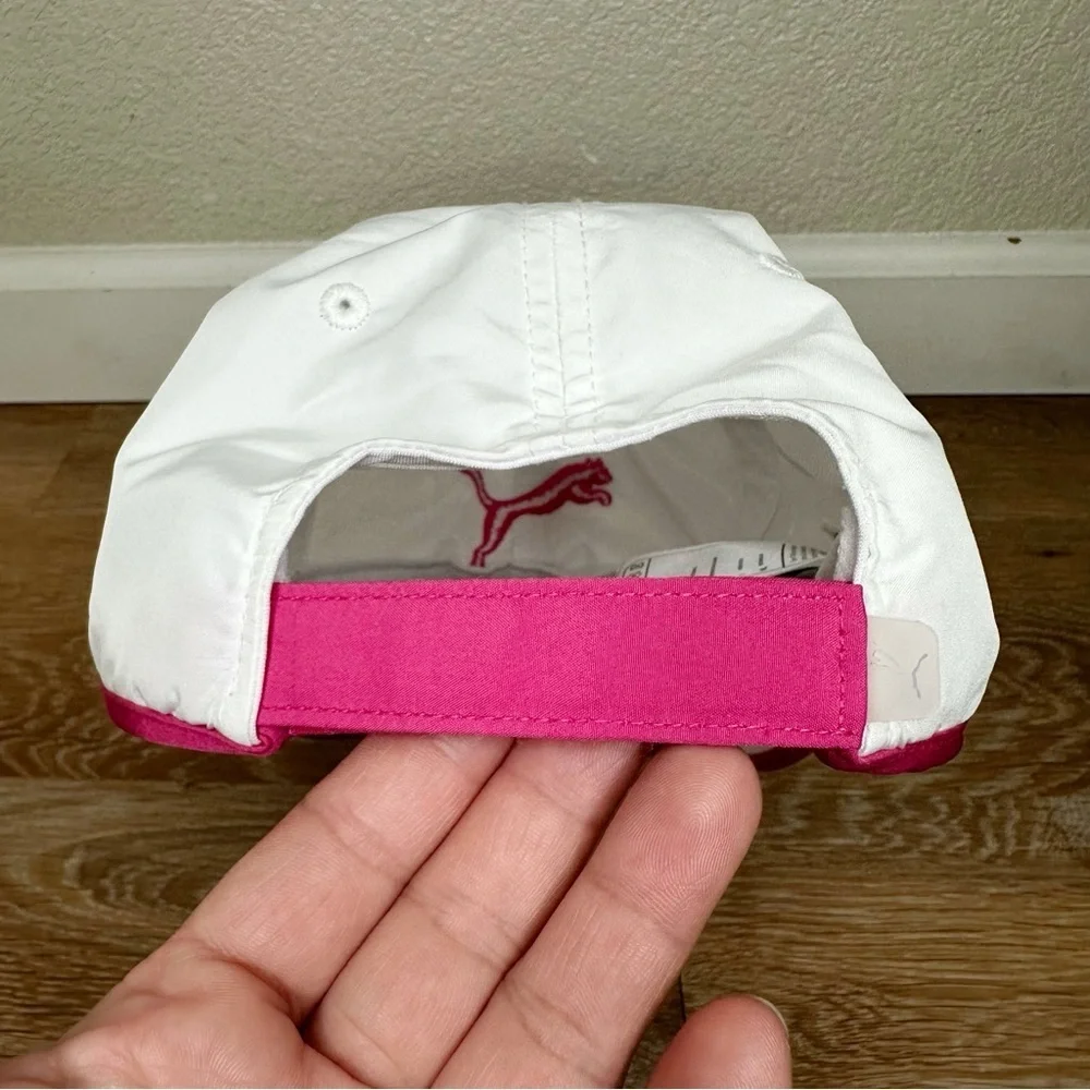 Puma White Pink Performance Athletic Lightweight Women's Cap, OS